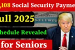 $5,108 Social Security Payment for seniors