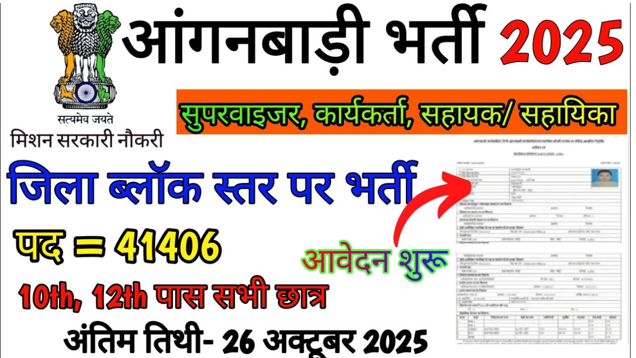 Anganwadi Recruitment 2025