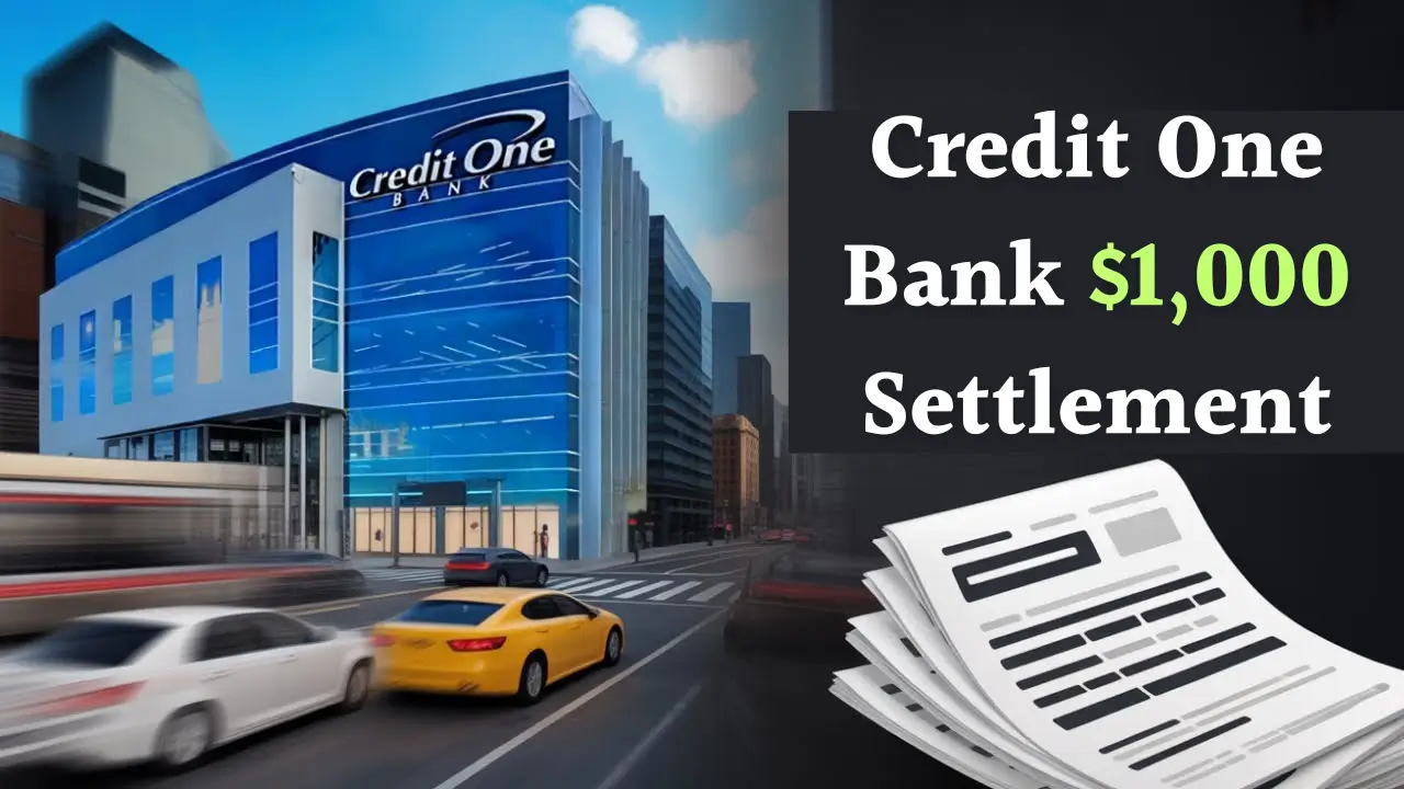 Credit One Bank $1,000 Settlement