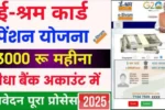 E shram card pension yojana