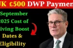 UK £500 DWP Cost of Living Payment